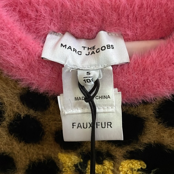The Marc Jacobs Kids NWT toddler girl size 5 faux fur cheetah print dress. - Picture 6 of 9